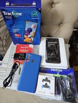 Samsung Galaxy A21 32GB SM-S215DL, Black, TracFone opened - works - $49.45