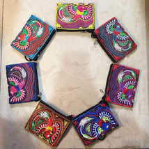 Brocade Wallet Handmade, Phoenix and Rose Pattern, Handheld Wallet, Card... - $111.83 MXN+