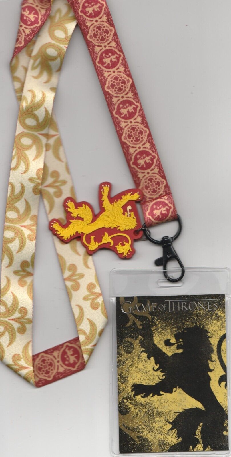Game of Thrones ~ Lannister House ~ Lanyard &amp; Badge Holder - $4.95