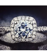 Fashion Round Cut CZ White Silver Plated Filled Woman Ring Size 5 - $9.49