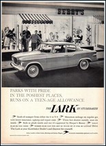 1959 STUDEBAKER Lark Sedan Magazine Car / Automobile Print Ad A3 - £3.90 GBP