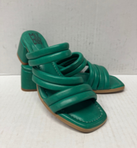 MIZ MOOZ WOMEN&#39;S SLIP ON HEELED MULE SHOES  FOREST GREEN 37EU / 7US  # A-05 - $39.95