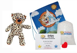 Make Your Own Stuffed Animal Chip the Bear 16&quot;- No Sew - Kit With Cute Backpack! - £16.49 GBP