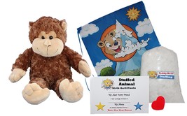 Make Your Own Stuffed Animal &quot;Mookey the Monkey&quot; - No Sew - Kit With Cut... - £15.43 GBP