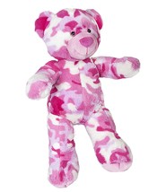 Cuddly Soft 8 inch Stuffed Pink Camo Teddy Bear - We stuff &#39;em...you lov... - £11.60 GBP
