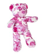 Cuddly Soft 8 inch Stuffed Pink Camo Teddy Bear - We stuff &#39;em...you lov... - £11.52 GBP