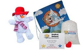 Make Your Own Stuffed Animal &quot;Icicle the Snowman w/Red Hat and Scarf&quot; - ... - $21.24
