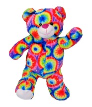 Cuddly Soft 16 inch Stuffed Tie Dye Teddy Bear - We stuff 'em...you love 'em! - $14.55