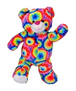 Cuddly Soft 16 inch Stuffed Tie Dye Teddy Bear - We stuff &#39;em...you love... - £11.36 GBP