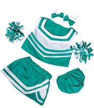 Green & White Cheerleader Uniform Fits Most 8"-10" Webkinz, Shining Star and ... - £12.57 GBP