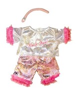 Girl Rock Star Outfit with Microphone Fits Most 8&quot;-10&quot; Teddy Mountain  - $14.79