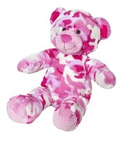 Pink Camo teddy 16&quot; recordable heart - £19.57 GBP