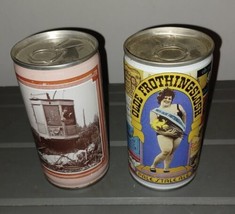 VINTAGE OLDE FROTHINGSLOSH STRAIGHT STEEL PULL TAB BEER CAN LOT- 2 CANS - £10.34 GBP