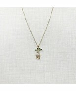Fashion Jewelry - Gold Plated Rope Chain with a Reindeer Pendant - €11,04 EUR