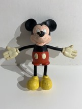 Vintage Walt Disney Applause Mickey Mouse Rubber Bendy Figure 5 inches - $8.72