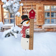 Glitzhome 39.49&quot;H Christmas Snowman Yard Stake w Gauge Welcome Yard Deco... - $928.97 MXN