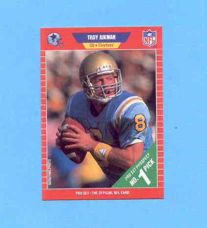 Primary image for 1989 Pro Set Troy Aikman Rookie #490 Cowboys
