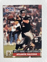 1991 NFL Pro Set 2nd Round Draft Choice RC Rookie #4 Brett Favre Falcons - £0.80 GBP