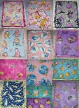Disney Fleece Baby Blanket Pet Lap Princess Tinker Bell Maleficent Cinderella - £34.28 GBP
