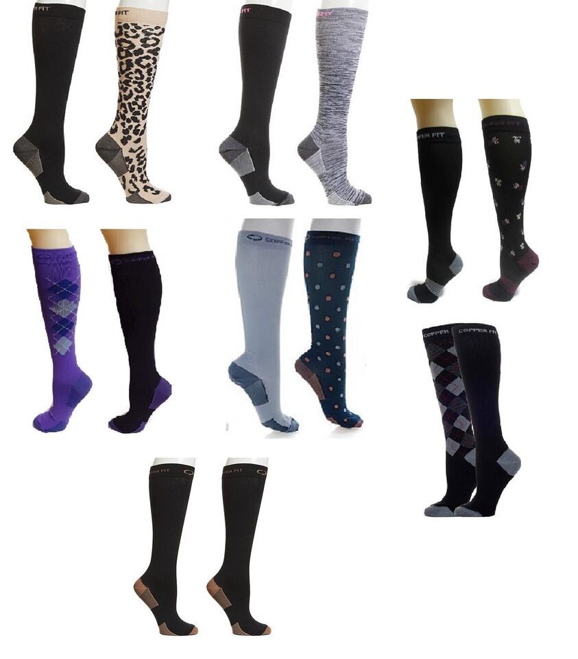Primary image for Copper Fit Knee High Compression Socks 2 pack UNISEX