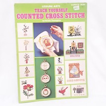 Teach Yourself Counted Cross Stitch Leaflet Ginnie Thompson 1975 Beginner - £11.60 GBP