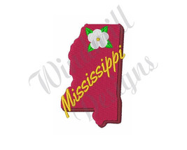 Mississippi Sate - Machine Embroidery Design - £2.73 GBP