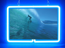 Surfing Wave Rider Surf Swimming Sport (Pattern 1) Advertising Neon Sign - £60.97 GBP