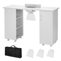 VEVOR Manicure Table, Nail Table Station with Electric Dust Collector, Moveable  - £202.52 GBP