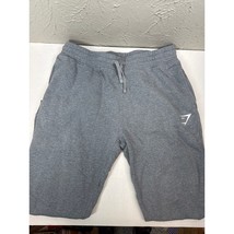 GymShark Crest Joggers Men&#39;s Sweatpants Gray Tapered Fit Drawstring Size... - $465.54 MXN