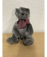 Vintage Russ Berrie Gray Quigley Plush Teddy Bear Stuffed Animal KG JD - $282.54 MXN