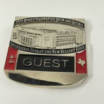 Houston Livestock Show And Rodeo Pin 2003 Guest Reliant Park Inaugural Year - $227.55 MXN