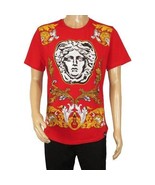 Men LAVERITA European Fashion Shirt Short Sleeves Medusa Floral Design 9... - $30.79