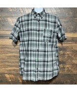 McKinley Dry-Plus Men M Gray Plaid Short Sleeve Shirt Outdoors Camp Hiki... - $193.04 MXN