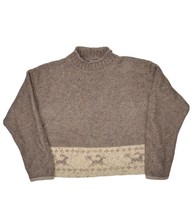 Obermeyer Wool Blend Sweater Womens L Brown Cropped Roll Neck Pullover J... - £37.34 GBP