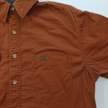 Carhartt S107SIE Men's Burnt Orange Cotton Short Sleeve Button Up Shirt Size M  image 4