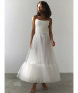 EXCLUSIVE WHITE TULLE SKIRT. LENGTH 80 CM. Any size and color. SO TRENDY - $62.00+