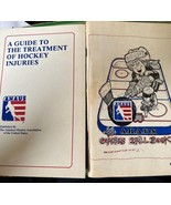 Lot of 2 Vintage AHAUS Hockey Booklets Coach Drills 1979 and Injuries 1963 - $33.83 CAD