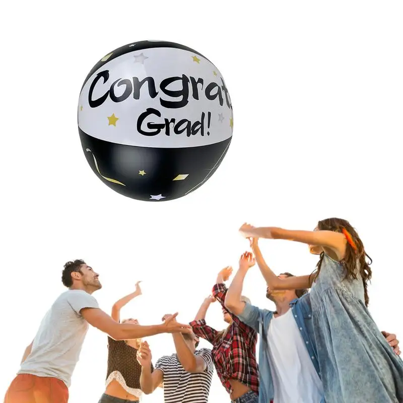 Colorful Inflatable Beach Balls Floating Bouncing Balls For Pools Graduation - £8.08 GBP+