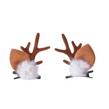 Christmas Reindeer Antlers Headband Pine Cone Hair Accessories Festive - $86.42 MXN
