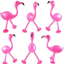 6 Pieces Inflatable Pink Flamingo Inflatable Flamingo Luau Party Acces - £19.73 GBP