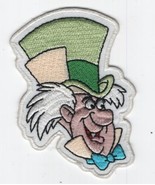 Walt Disney&#39;s Alice in Wonderland Mad Hatter Embroidered Patch NEW UNUSED - $7.84