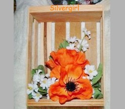 Orange White Flower Arrangement in A Cute Crate  - £3.98 GBP