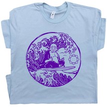 Buddha T Shirt Surfing T Shirt Buddhist Om Symbol Shirt Zen Lotus Symbol... - £14.95 GBP