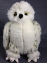 White Spotted Owl Plush Bird Stuffed Animal House 9&quot; Soft Toy  - £19.92 GBP