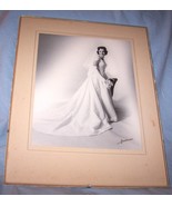 Vintage Professional Black and White Photo-Lovely Bride-11 by 14 inches-... - $35.00
