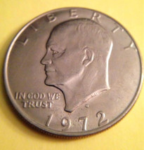 1972 D Eisenhower Dollar - £23.97 GBP