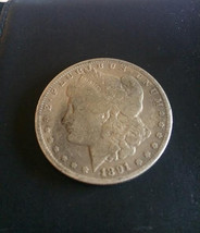 1891 Morgan Silver Dollar Coin - £35.44 GBP