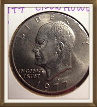 1977 D Eisenhower Dollar Coin - $28.00