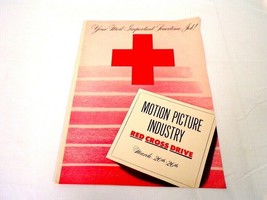 ORIGINAL Vintage 1946 Motion Picture Red Cross Drive Promotional Book  - £47.47 GBP