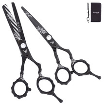 washi black bamboo shears rest hollow best professional hairdressing sci... - £198.57 GBP